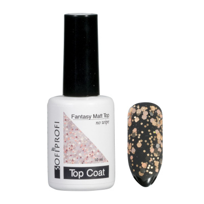 Топ-гель для ногтей без липкого слоя матовый Тон 1011 Sofiprofi Fantasy Matt Top, 10 мл